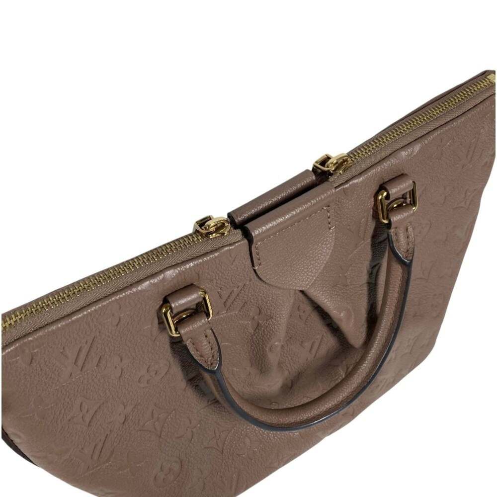 LOUIS VUITTON Authentic Brown Monogram Leather Tote Bag - Picture 6 of 13
